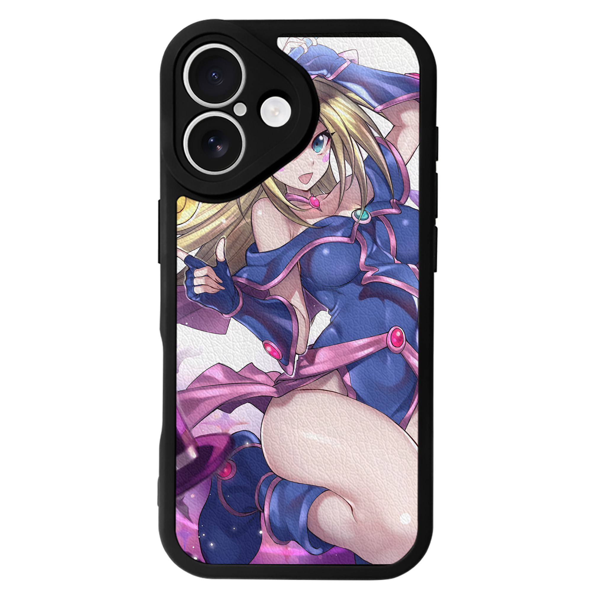 （画像用） 遊☆戯☆王 Yu-Gi-Oh! 【iPhone 16シリーズ対応】シリコンスマホケース（レザー調） 材質：シリコン